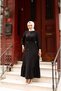 Women's Dress with Elastic Waist and Lace-Up Detail