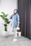 Women's Black Snowwashed Denim Jeans Jacket with Pocket - 4