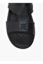 Textured Slip-On Arabic Sandals - 3