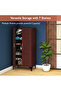 Modern Tall Shoe Cabinet 7 Shelves, Perfect for Entryways Solution for Shoe Collection - 5