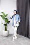Women's Black Snowwashed Denim Jeans Jacket with Pocket - 3