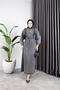Women's Denim Jeans Dress with Fir Lace-Up Waist - 2