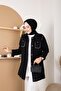 Women's Jeans Jacket with Pocket with Beaddetail - 5