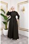 Women Mevlana Model Rabia Crepe Ferace