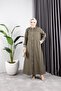 WOMEN'S BUTTONED COTTON GABARDINE COAT - 2