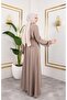 Women Mevlana Model Rabia Crepe Ferace - 6
