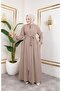 Women Mevlana Model Rabia Crepe Ferace - 3