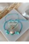 2 Pack Lucky Cat Bracelet & Mint Green Glass Evil Eye Bead Blue String Bracelet Heart Bracelet - 7
