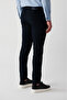Men's Navy Blue Flexible 5-Pocket Canvas Trousers E 003007 - 5