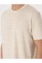 Beige Regular Fit Linen Blend Crew Neck T-Shirt 50303857-Vr011 - 7