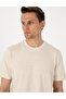 Beige Regular Fit Linen Blend Crew Neck T-Shirt 50303857-Vr011 - 2