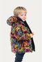 Boy's Smiling Emoji Fleece Fur Water and Windproof Hooded Winter Puffer Coat with Pockets - 2