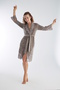 Lacy Stylish Elegant Bamboo Cotton Dressing Gown
