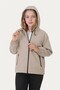 Girl's Stone Lined Water and Windproof Hooded Double Zipper Pocket Raincoat - 4
