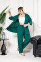 Kimono Cardigan 2-Piece Top and Bottom Set Wrinkled Fabric Summer Wear M-6Xl Oversize - 5