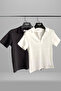 Women's 2-Pack Polo Neck Short Sleeve Camisole T-Shirt