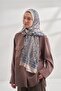 Ethnic Voile Pashmina Pattern Shawl - Cream - 6035-30 - 2