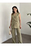 Women's Belt Detailed Vest Set