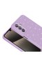 Galaxy A26 Case Camera Protected Silvery Luxury Tchs Cotton Cover - Lilac - 6