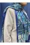 Ethnic Voile Shawl - Blue - 4456-10 - 2