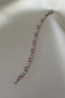 Vip White Pink Stone Heart Bracelet - 3