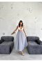 Parachute Fabric Gray Loose Cut Women's Skirt - 5