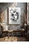 Decorative Woman Portrait Home Office Kitchen Living Room Wall Decoration Canvas Painting