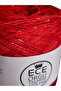 Between Red Italian Mercerized, Red Glitter Mix-Design Hand Knitting Rope (200 Gr.) - 3