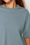 Women's Oversize Modal Fabric T-Shirt, Vibrant Color, Silky Soft, Basic T-Shirt, Loose Fit - 3