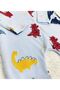 Baby Boy Teddy Bear Patterned 2-Piece Jumpsuit Set Newborn Outfit - 4