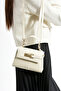 Fiesta Model Women's Stylish Cream Hand and Shoulder Bag with Gold Accessories - 3