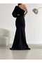 Slit Detail One Sleeve Long Evening Dress Homecoming Dress Evening Gown 582286 749 - 5