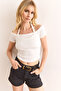 Women's Ecru Design Flexible Cotton Blouse Blz-19002968 - 4