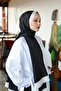 Premium Lux Original Monogram Shawl (Silk Voile, High Quality, Lightweight, Casual, Stylish, Testure Clothing) - 2
