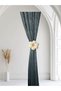 Curtain Holder Daisy 2 Pack Powder Pink