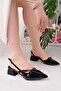 Women's Open Back Pointed Toe Comfortable Ballerina Shoes for Daily Use - 3