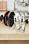 Stainless Steel Countertop Pot and Pan Organizer - Kitchen Organizer - 3