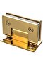 Heavy Duty 90 Degree Glass Door Cupboard Showcase Cabinet Clamp Glass Shower Doors Hinge Rep - 4