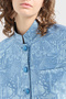 Regular Fit Stand Collar All Jacquard Jacket Jacket Ew001548 Te13445 F9024 - 2