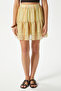 Women's Juliet Yellow Floral Pattern Lined Flounce Mini Chiffon Woven Skirt - 5