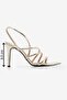Women's Pointed Toe Ankle Strap Classic Heeled Sandals Cerona Gold - 8