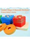 Montessori Toys for 1 to 3-Year-Old Boys Girls Toddlers, Wooden Sorting & Stacking Toys for Toddlers - 4