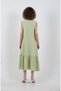 Yellow Gingham Sleeveless Flounce Dress - 4