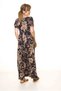 Women's Summer Navy Blue Kiss Collar Watermelon Sleeve Long Dress 17D-3077 - 5