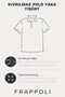 Walfer Men's Beige Lycra Cotton Blended Collar Detail Slim Fit Non-Curling Polo Neck T-Shirt - 8