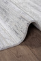 Grey and White Polyester Antibacterial Dust-Free Fringed Living Room, Sitting Room, Children's Room Runner, Machine Made - 6