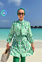 Sea Full Covered 2-Piece Hijab Swimsuit - Green - 5