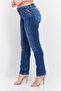 Women Straight Jacky Stretchable Jeans,Mid Wash Blue - 2