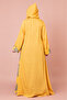 Hooded Leaf Print Jalabiya - 4