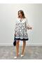 Women's Tassel Lace-Up White Bohemian Dress